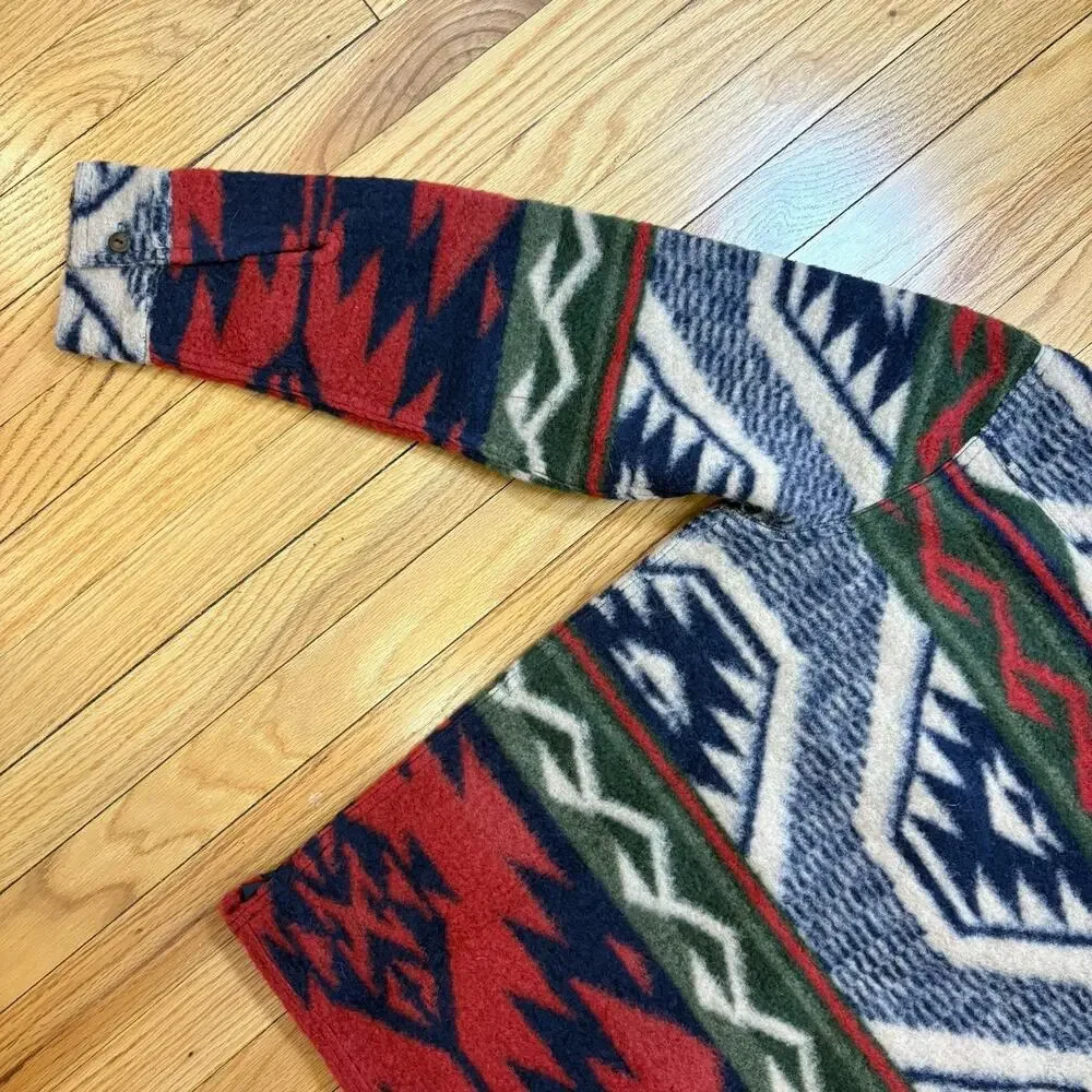 NWT Double RL RRL Ralph Lauren Wool Fleece Aztec Southwestern Shirt Jacket Sz M